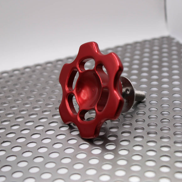 No Drama Speed Knobs for Harley Davidson Touring Models by Speed by Design in Red 2