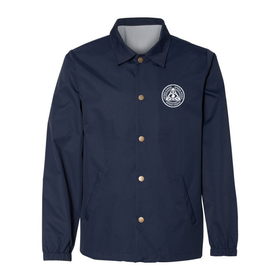 Navy blue jacket with a Speed Kings logo on a white background