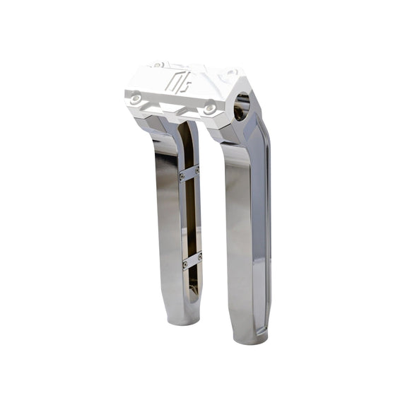 Chrome 10.5-inch pull-back motorcycle riser legs