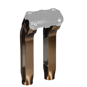 OG 10.5" Pull Back Riser Legs — Bronze motorcycle riser legs (pair)