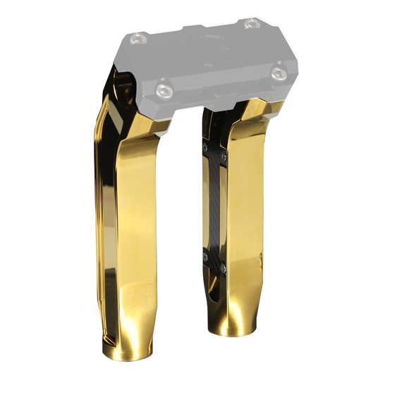 Gold-plated 8.5-inch pull-back motorcycle riser legs