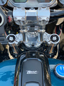RWD V-Twin RS-1F Touring Cartridge System on Road Glide front end triple tree