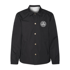Speed Kings Circle Logo Coach Jacket in Black with Brass Buttons