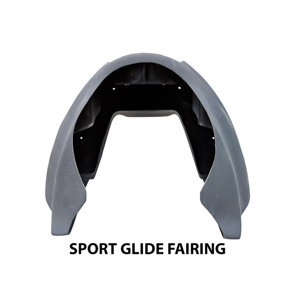 RWD V-Twin Sport Glide fairing front view gray primer