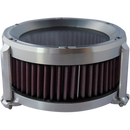 Trask Assault Charge high-flow air cleaner with billet aluminum backing plate and plexiglass cover for Harley-Davidson Touring and Softail