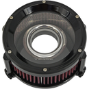 Trask Assault Charge high-flow air cleaner with velocity stack and hidden breather for Harley-Davidson Dyna Touring and Softail motorcycles