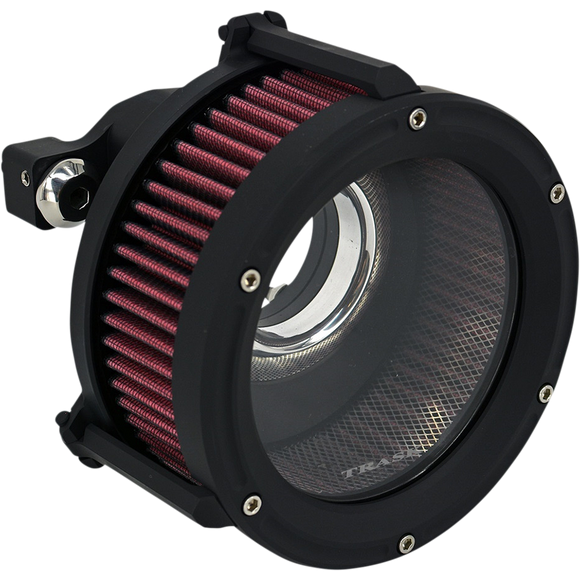 Trask TM10209BP velocity stack for Assault Charge air cleaner Harley Touring Softail