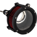 Trask Assault Charge high-flow air cleaner with plexiglass cover for Harley-Davidson Touring and Softail