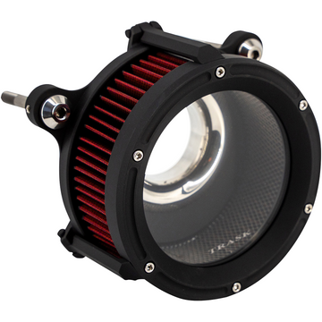 Trask Assault Charge high-flow air cleaner with plexiglass cover for Harley-Davidson Touring and Softail