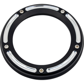 Trask Assault Derby Cover black gloss with window for Harley Dyna Touring Softail