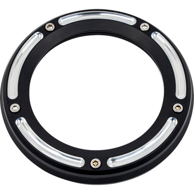 Trask Assault Derby Cover black gloss with window for Harley Dyna Touring Softail