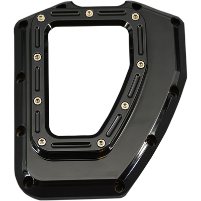 Trask Assault black transparent cam cover for Harley Twin Cam engines with see-through window