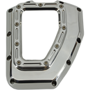 Trask Assault chrome transparent cam cover for Harley Twin Cam engines showing internal components