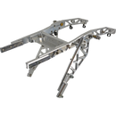 Trask billet rear frame tail section with carbon fiber FXR side covers for Harley Touring