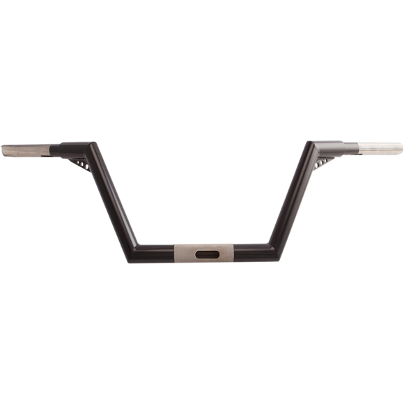 Trask V-Line 1-1/4 inch diameter handlebar in black powder coat finish for Harley-Davidson