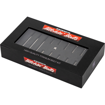 Trask Bitchin' Bolts titanium primary cover hardware kit for Harley-Davidson M8 Touring motorcycles