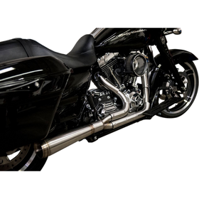 Trask Nasty Bastard 2-into-1 exhaust system with megaphone turnout for Harley Touring