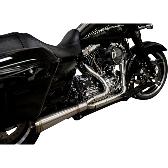 Trask Nasty Bastard 2-into-1 exhaust system with megaphone turnout for Harley Touring