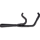 Trask Assault 2-into-1 black exhaust TM5020BKBK for Harley Dyna FXDB Street Bob FXDF Fat Bob 2006-2017