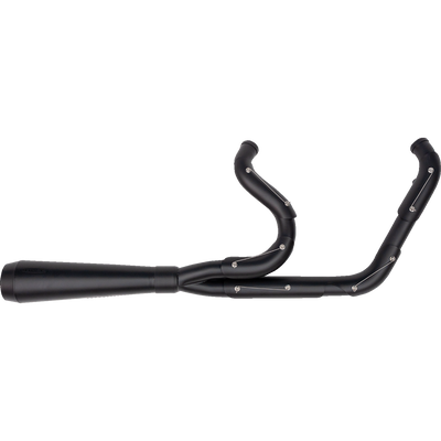 Trask Assault 2-into-1 exhaust system black for Harley Dyna 1991-2005