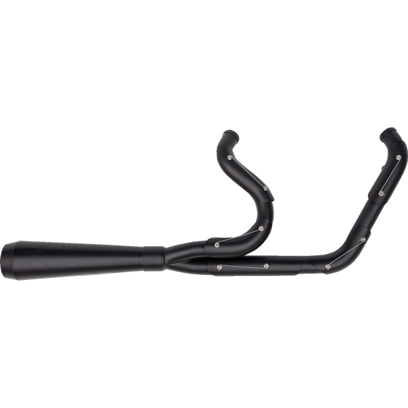 Trask Assault 2-into-1 exhaust system black for Harley Dyna 1991-2005