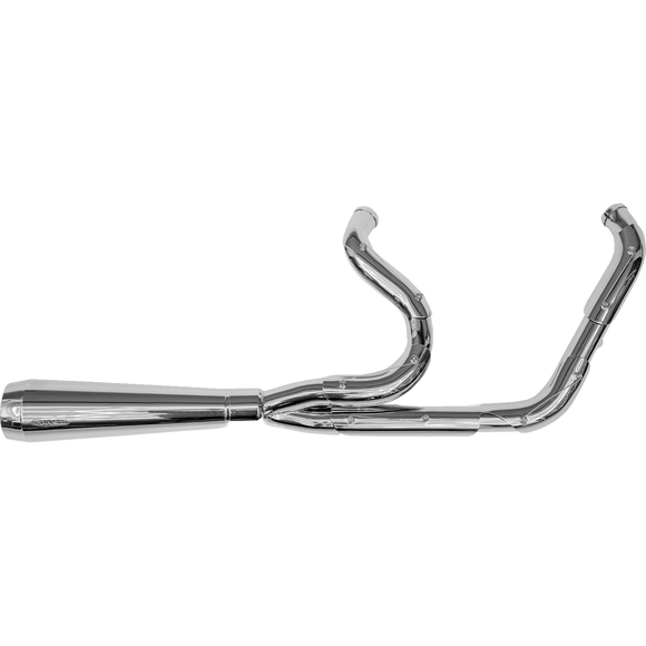 Trask Assault 2-into-1 exhaust TM5021PO for 1991-2005 Harley Dyna FXD FXDL FXDWG FXDX Low Rider Wide Glide