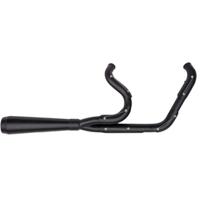Trask Assault 2-into-1 black exhaust system for Harley FXR and Touring