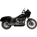 Trask Assault 2-into-1 exhaust system with wire-tied heat shields for Harley Softail