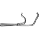 Trask Assault 2-into-1 exhaust system with wire-tied heat shields for Harley Softail