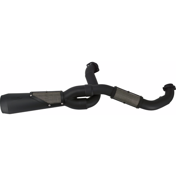 Trask Big Sexy TM5110BK black 2-into-1 exhaust system for Harley Touring