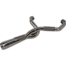 Trask Big Sexy TM5110PO polished 2-into-1 exhaust system for Harley Touring