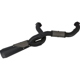 Trask Assault 2-into-1 black exhaust system for Harley-Davidson V-Rod