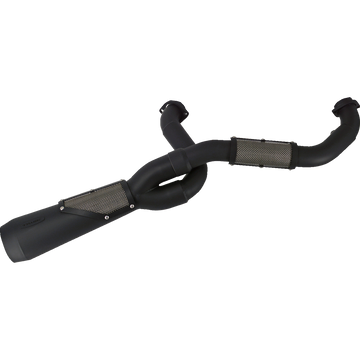 Trask Assault 2-into-1 black exhaust system for Harley-Davidson V-Rod