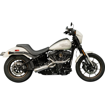 Trask Big Sexy 2-into-1 exhaust with three-step header for Harley Street Bob, Fat Bob, and Low Rider S