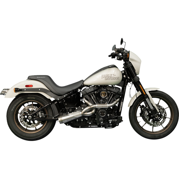 Trask Big Sexy 2-into-1 exhaust with three-step header for Harley Street Bob, Fat Bob, and Low Rider S