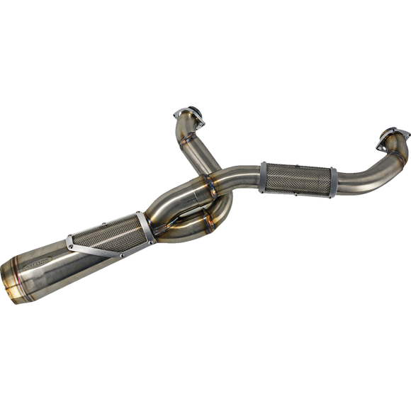 Trask Big Sexy 2-into-1 exhaust with three-step header for Harley Heritage Classic and Low Rider ST