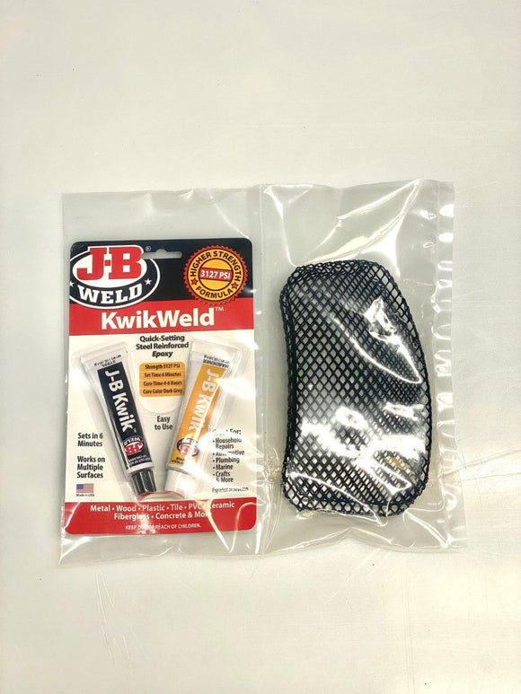 RWD V-Twin FXR fairing vent screens black mesh in clear plastic packaging