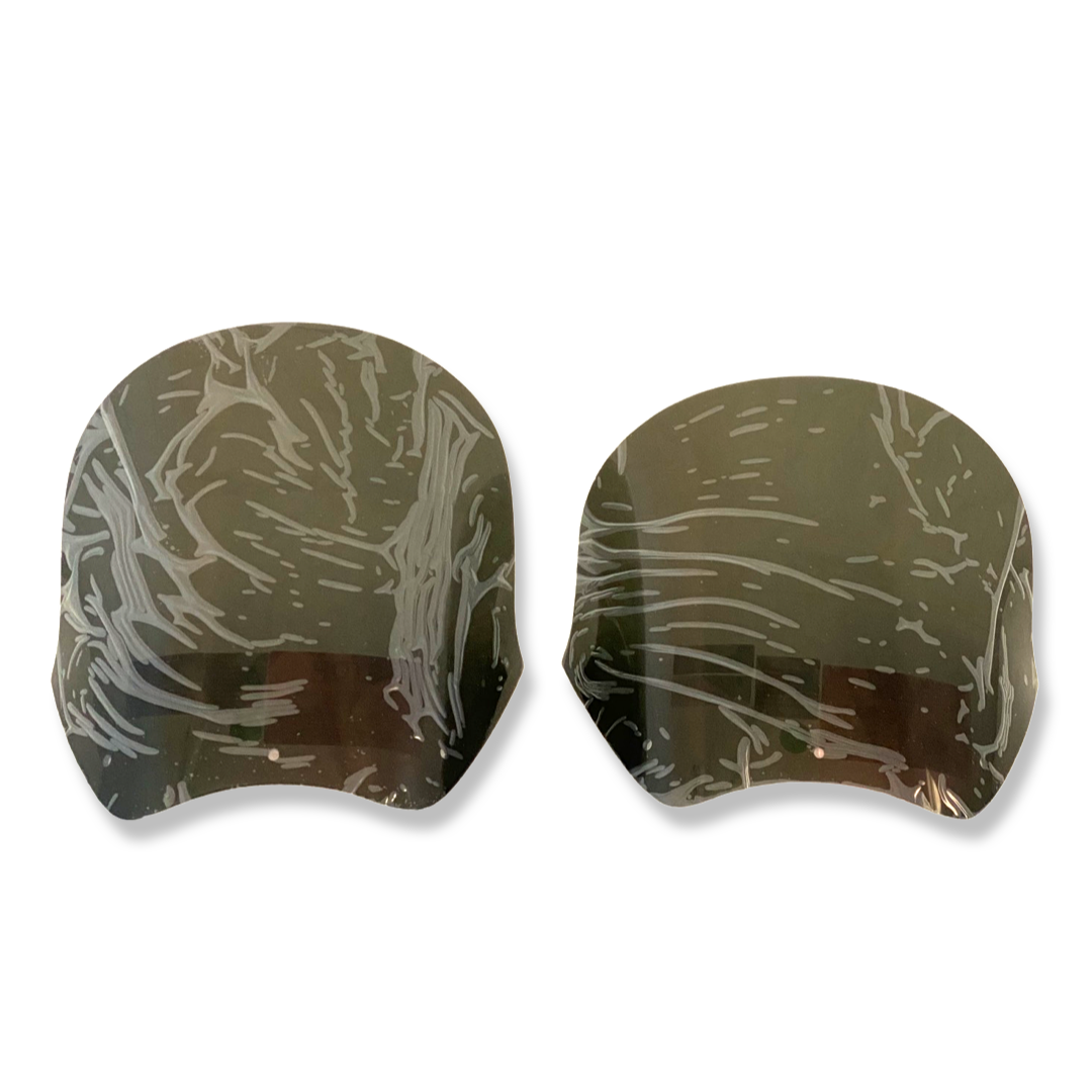 RWD V-Twin TXR fairing windscreen replacement pair smoked windscreens