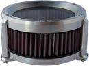 Trask Assault Charge high-flow air cleaner with billet aluminum backing plate and plexiglass cover for Harley-Davidson Touring and Softail