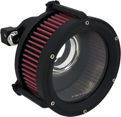 Trask TM10209BP velocity stack for Assault Charge air cleaner Harley Touring Softail