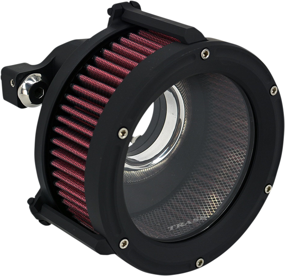 Trask TM10209BP velocity stack for Assault Charge air cleaner Harley Touring Softail