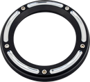 Trask Assault Derby Cover black gloss with window for Harley Dyna Touring Softail