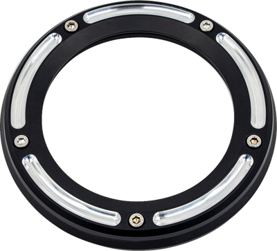 Trask Assault Derby Cover black gloss with window for Harley Dyna Touring Softail