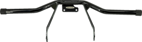 Trask Assault engine guard with black finish and Delrin sliders for Harley Touring