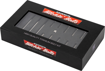 Trask Bitchin' Bolts titanium primary cover hardware kit for Harley-Davidson M8 Touring motorcycles
