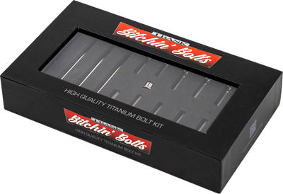 Trask Bitchin' Bolts titanium primary cover hardware kit for Harley-Davidson M8 Touring motorcycles