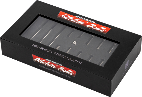 Trask Bitchin' Bolts titanium primary cover hardware kit for Harley-Davidson M8 Touring motorcycles