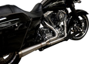 Trask Nasty Bastard 2-into-1 exhaust system with megaphone turnout for Harley Touring