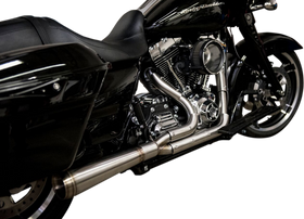 Trask Nasty Bastard 2-into-1 exhaust system with megaphone turnout for Harley Touring