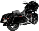 Trask Assault 2:1 exhaust with wire-tied heat shields for Harley Touring 2007-2016